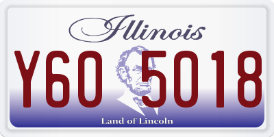 IL license plate Y605018