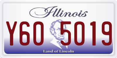 IL license plate Y605019