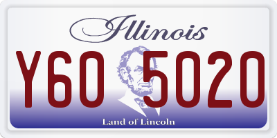 IL license plate Y605020