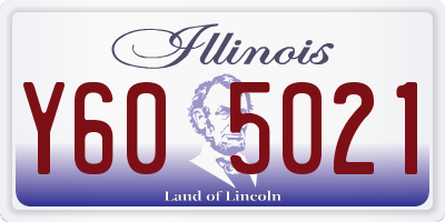 IL license plate Y605021
