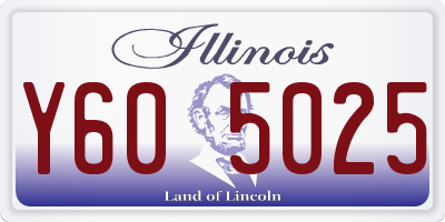 IL license plate Y605025