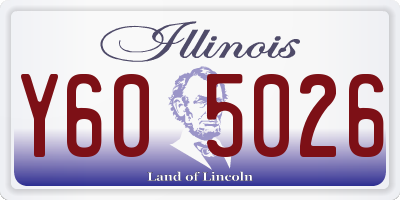 IL license plate Y605026