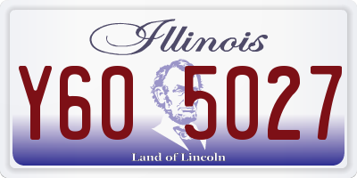 IL license plate Y605027