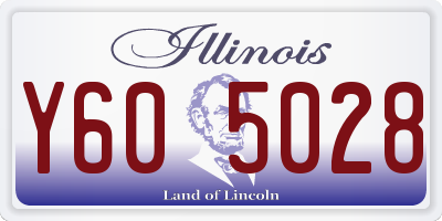 IL license plate Y605028