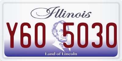 IL license plate Y605030