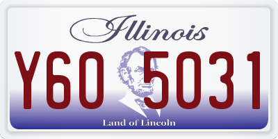 IL license plate Y605031
