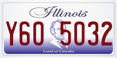IL license plate Y605032