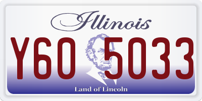 IL license plate Y605033