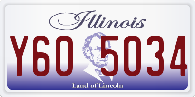 IL license plate Y605034
