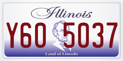 IL license plate Y605037