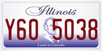 IL license plate Y605038