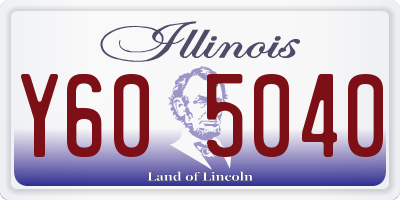 IL license plate Y605040