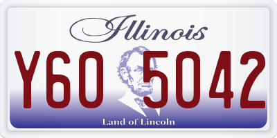 IL license plate Y605042