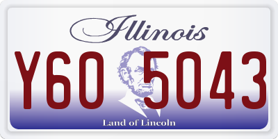 IL license plate Y605043