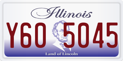 IL license plate Y605045