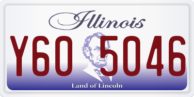 IL license plate Y605046