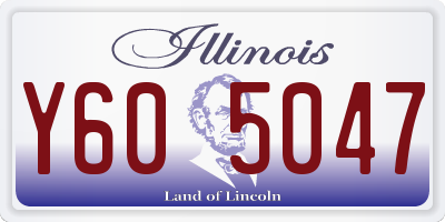 IL license plate Y605047
