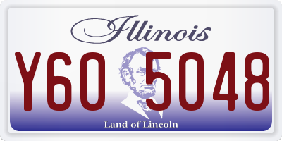 IL license plate Y605048