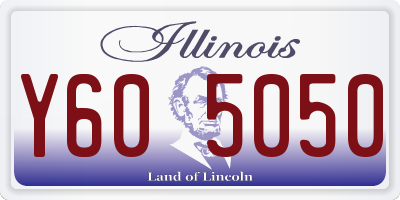 IL license plate Y605050