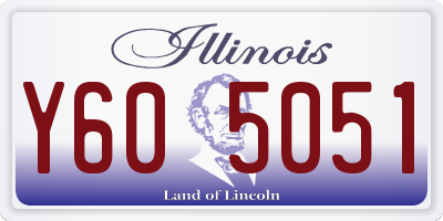 IL license plate Y605051