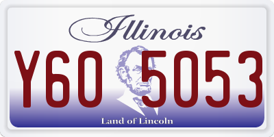 IL license plate Y605053