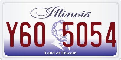 IL license plate Y605054
