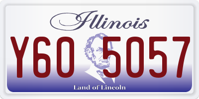 IL license plate Y605057
