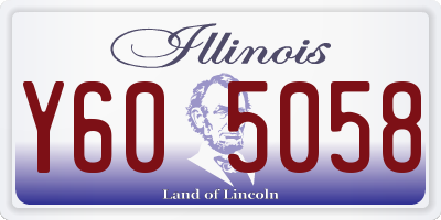 IL license plate Y605058