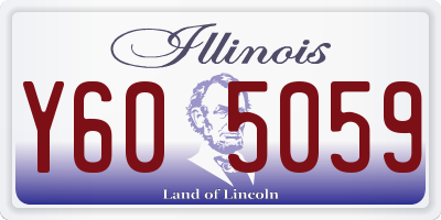 IL license plate Y605059