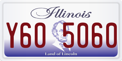 IL license plate Y605060