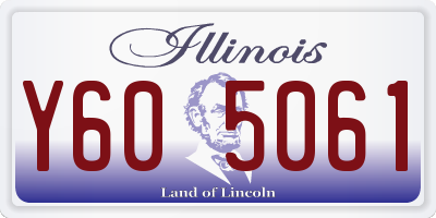 IL license plate Y605061