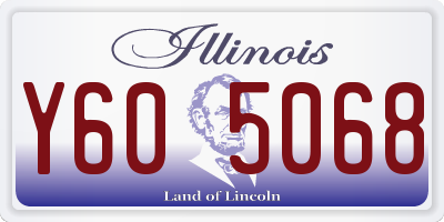 IL license plate Y605068