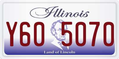 IL license plate Y605070