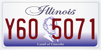 IL license plate Y605071