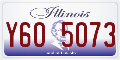 IL license plate Y605073
