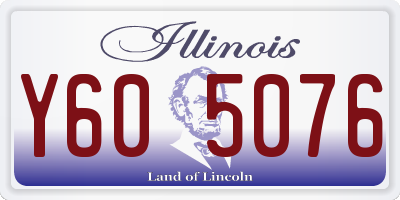 IL license plate Y605076