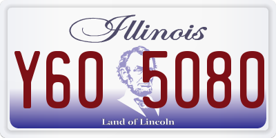 IL license plate Y605080
