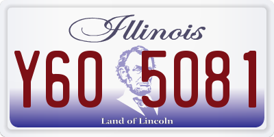 IL license plate Y605081
