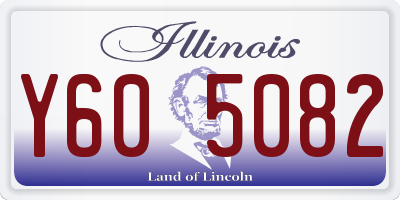 IL license plate Y605082