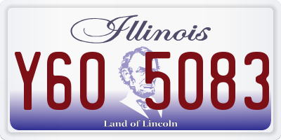 IL license plate Y605083
