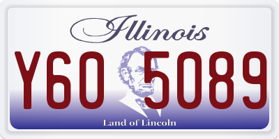 IL license plate Y605089