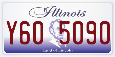 IL license plate Y605090