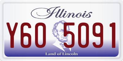 IL license plate Y605091