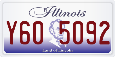 IL license plate Y605092