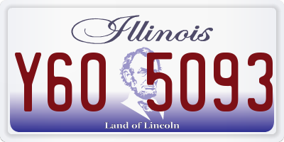 IL license plate Y605093