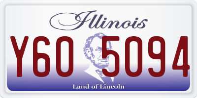 IL license plate Y605094