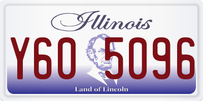 IL license plate Y605096