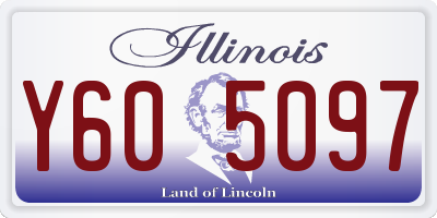 IL license plate Y605097