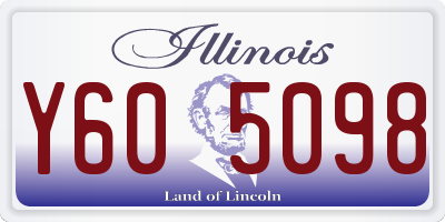 IL license plate Y605098