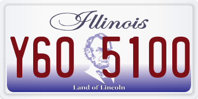 IL license plate Y605100